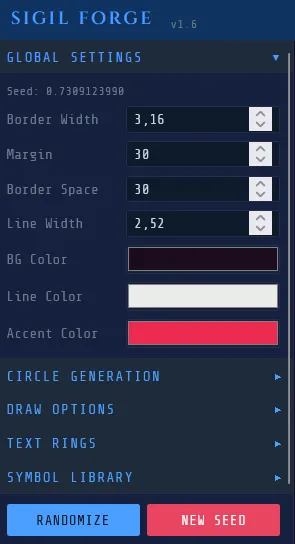 Global settings