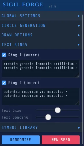 Text rings
